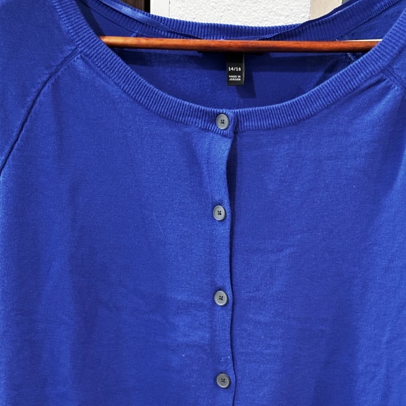 Lane Bryant Cardigan - Royal Blue Size 14/16 - Picture 4 of 8